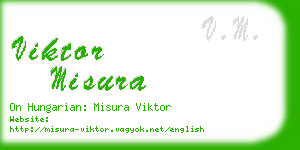 viktor misura business card